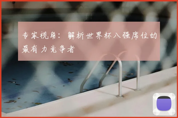 专家视角：解析世界杯八强席位的最有力竞争者